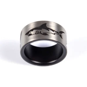 Fingerring mit Haifischmotiv